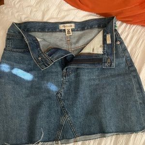 Madewell jean skirt high waist size 27